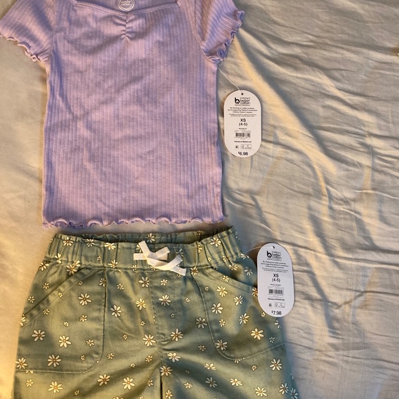 NWT 2 shirts, 2 shorts---Wonder nation XS 4-5 - Picture 3 of 16